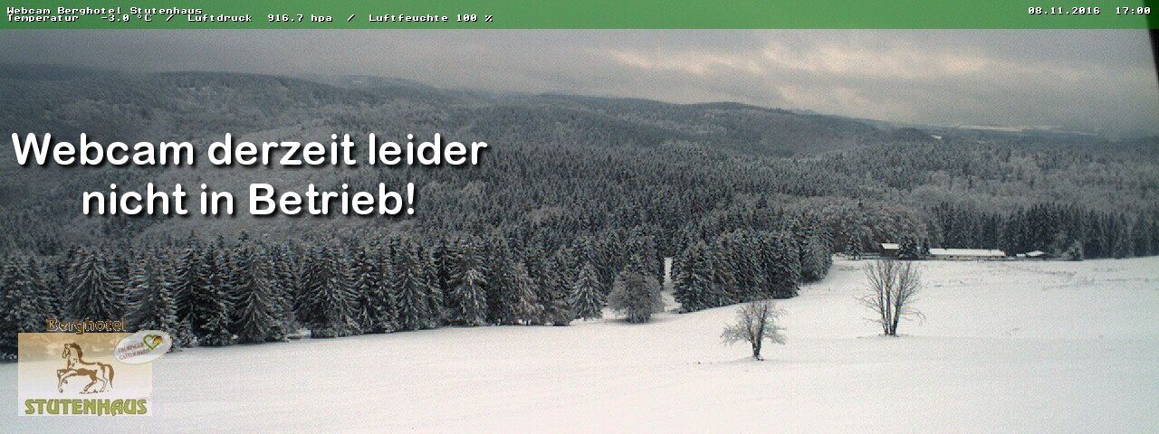 Schleusingen: Webcam Berghotel Stutenhaus, Vesser, Thueringer Wald