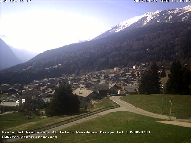 Webcam Oga sopra Bormio: Panorama View