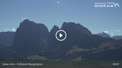 Webcam Seis am Schlern: Puflatsch Bergstation