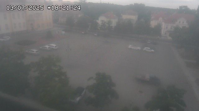Weisswasser: Blick auf den Marktplatz