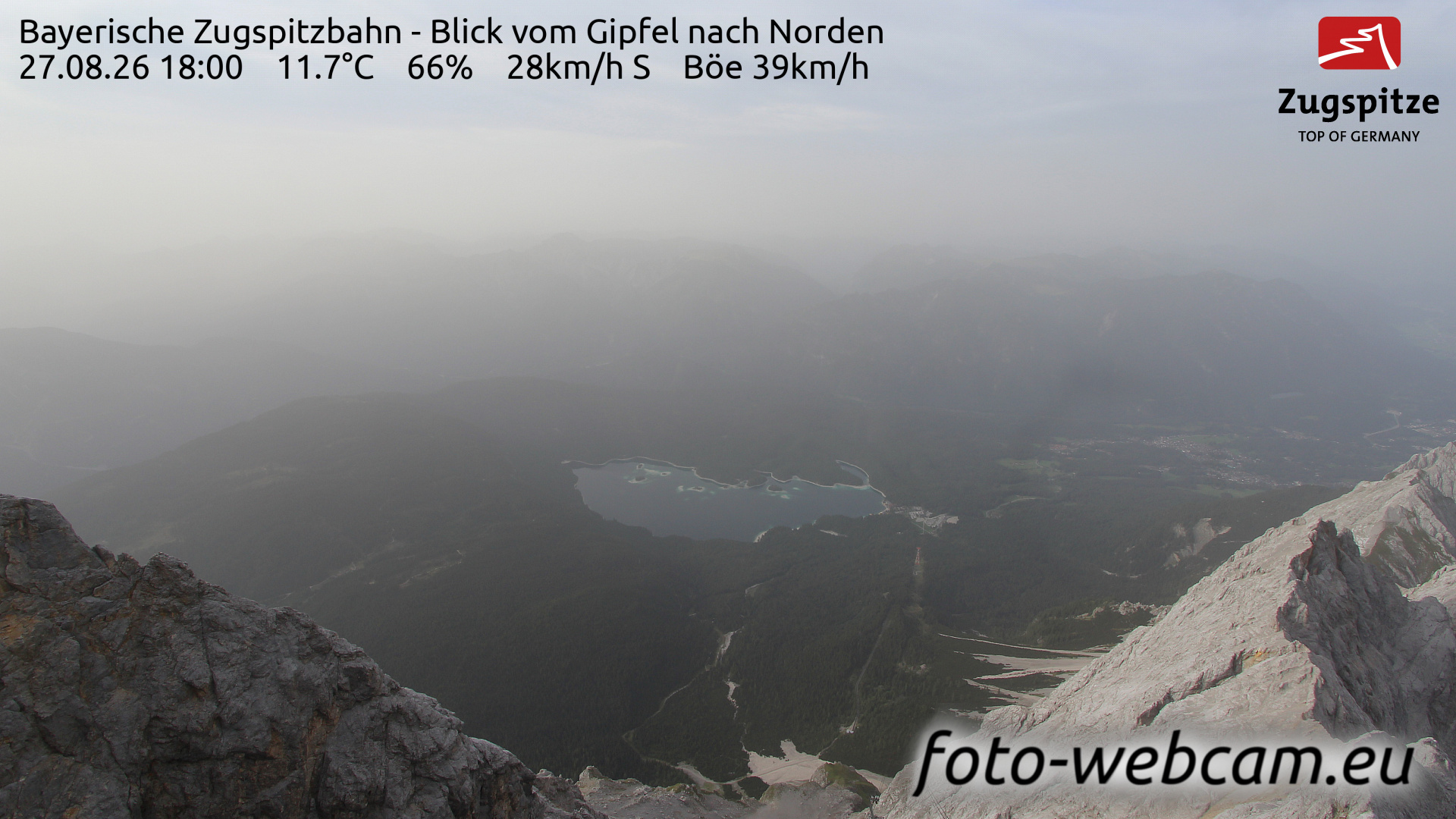 Webcam Zugspitze: HD Panorama Zugspitze Nord
