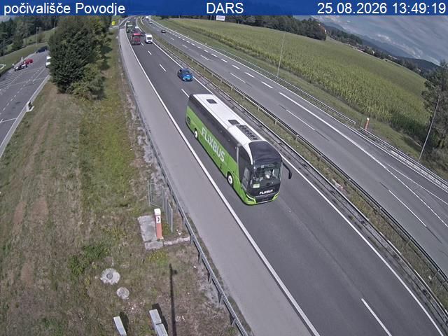 Vodice: A2/E61, Karavanke - Ljubljana, počivališče Povodje