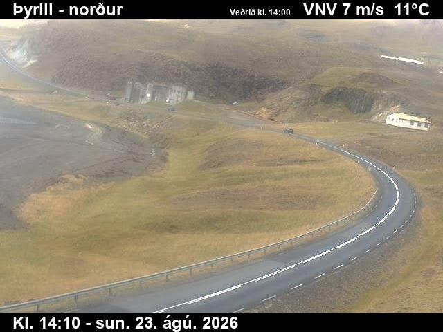 Webcam Þyrill: Þyrill towards North