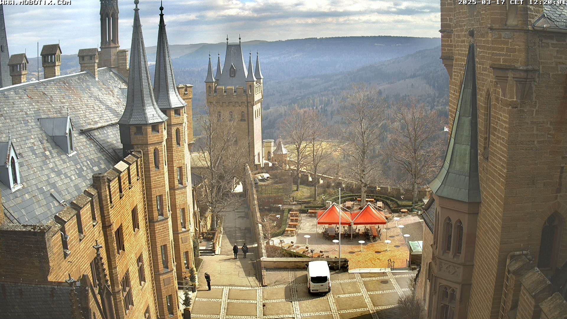 Webcam Burg Hohenzollern: Castle Yard
