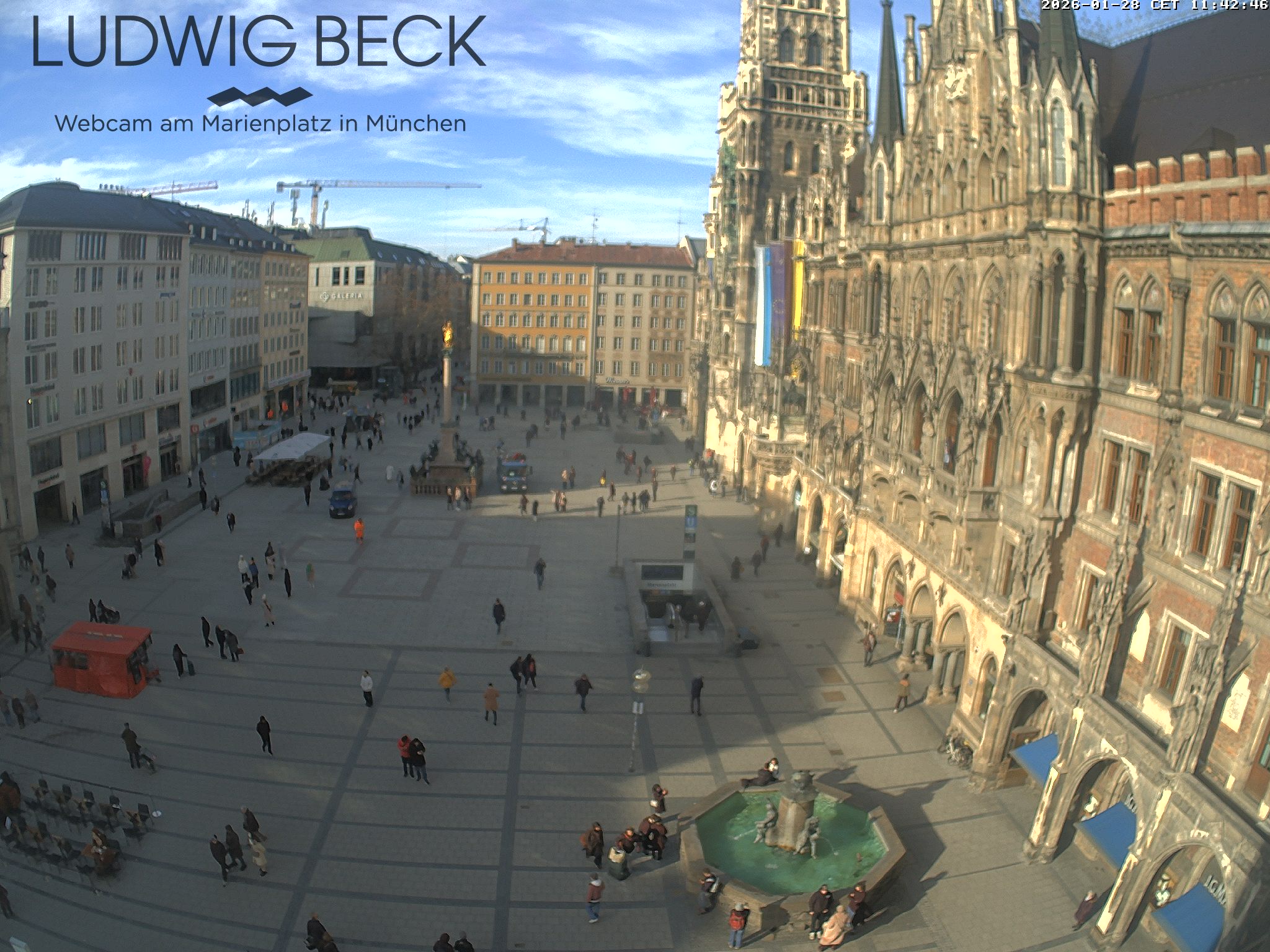 Webcam Munich: Marienplatz-Panorama