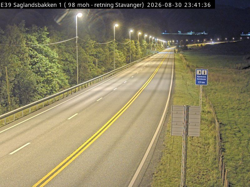 Bjerkreim: E39 Saglandsbakken (Stavanger)