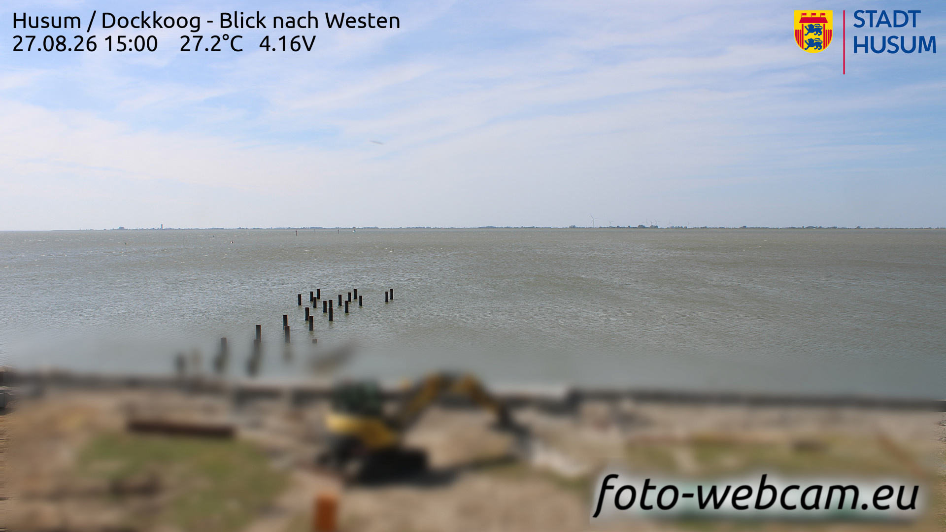 Webcam Husum: HD Panorama Husum Dockkoog