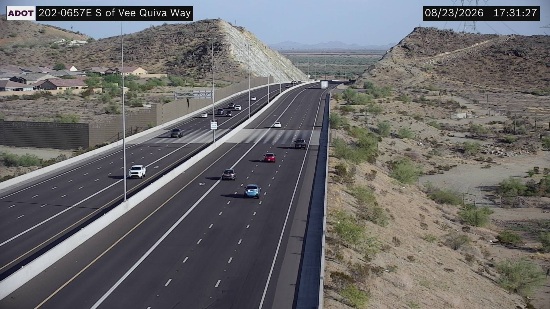Phoenix › East: L-202 EB 65.71 @S of Ivanhoe