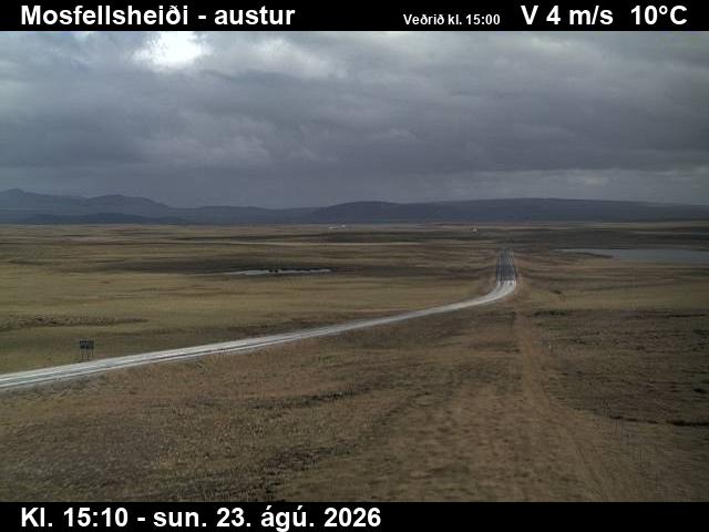 Webcam Mosfellsheiði: Route 36 Eastwards