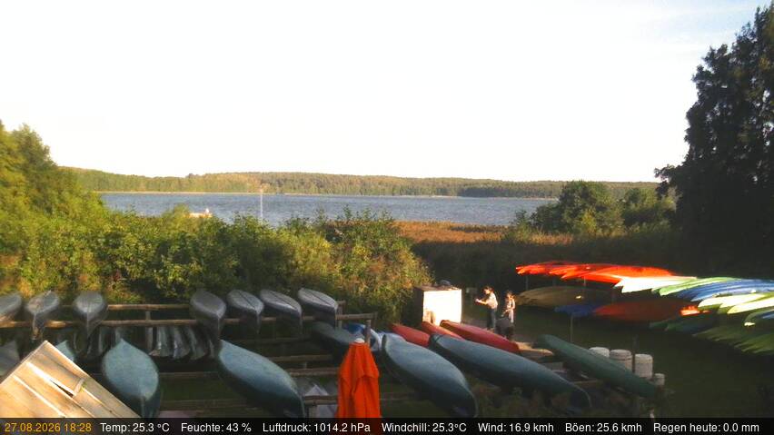 Webcam Kratzeburg: Kanu-Hecht - Käbelicksee