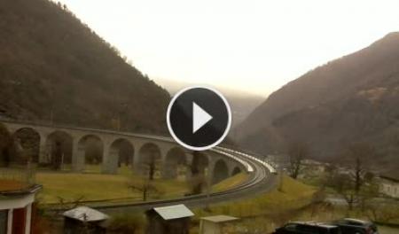 Webcam Brusio: Spiral Viaduct Bernina Express
