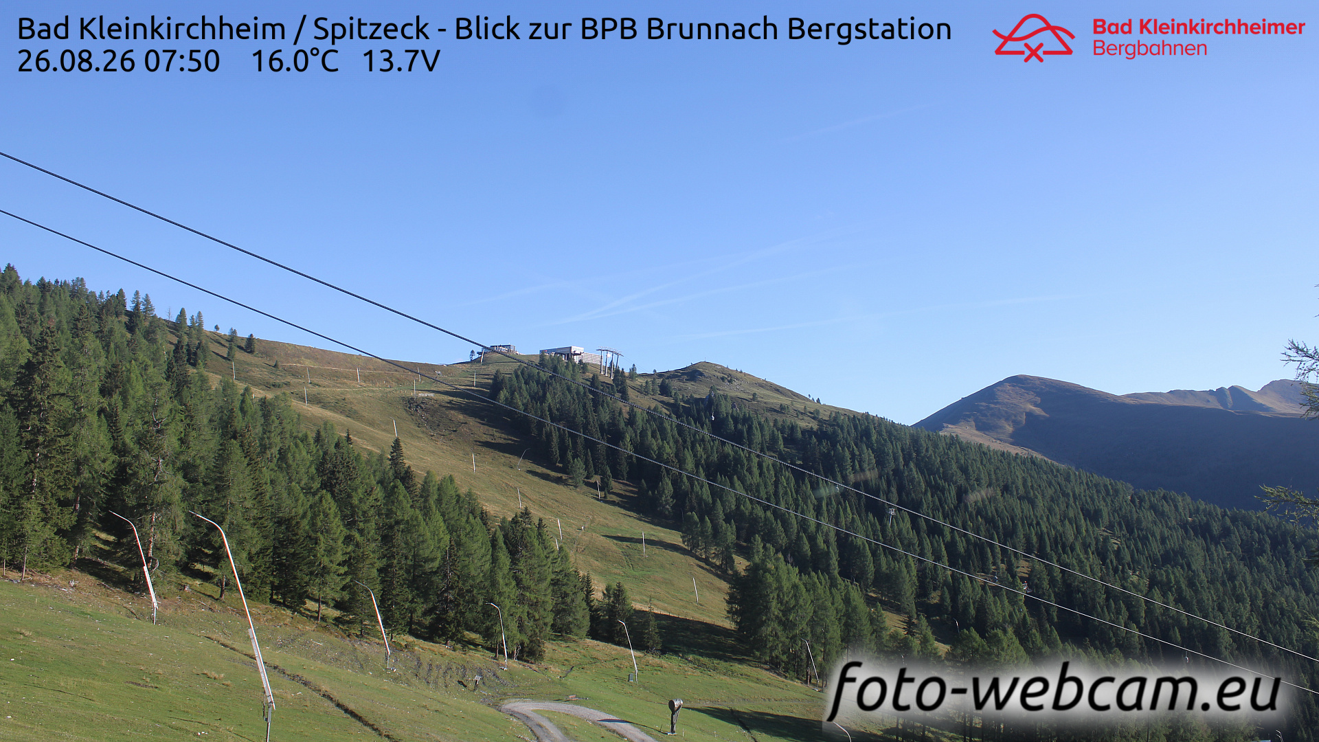Webcam Bad Kleinkirchheim: HD Panorama Spitzeck