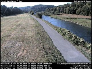 Webcam Hattingen: Ruhrpegel Hattingen