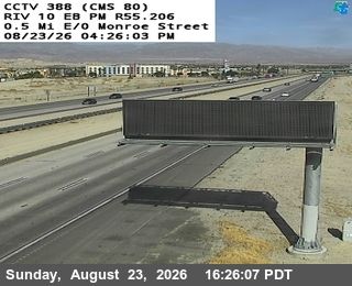 Indio › East: I-10 : (388) 0.5 Mi E/O Monroe St