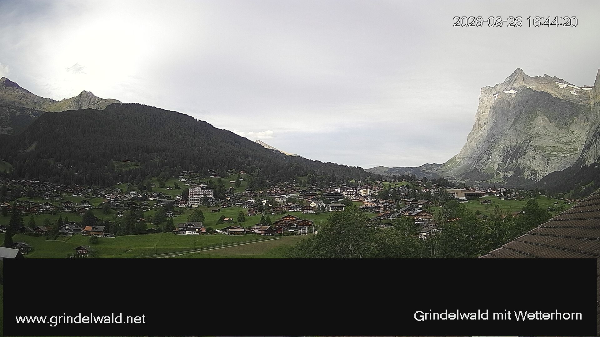 Webcam Grindelwald: Wetterhorn View