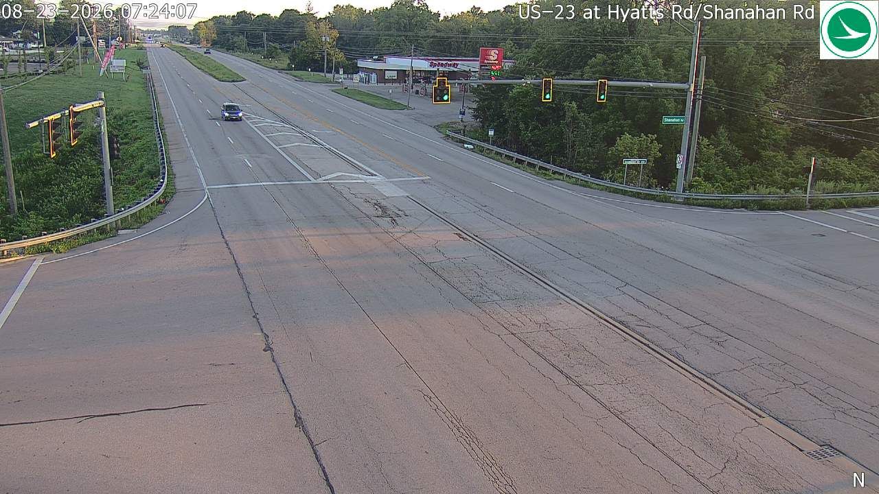 Lewis Center: US-23 at Hyatts Rd/Shanahan Rd