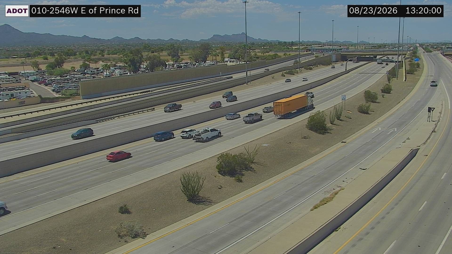 Flowing Wells › West: I-10 WB 254.60 @E of Prince Rd