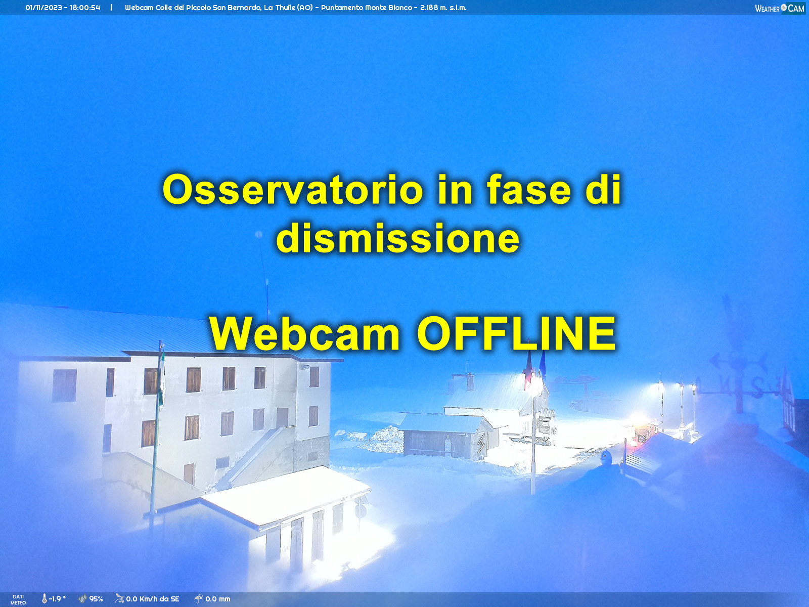 Webcam Little St Bernard Pass: View in Northern Direction