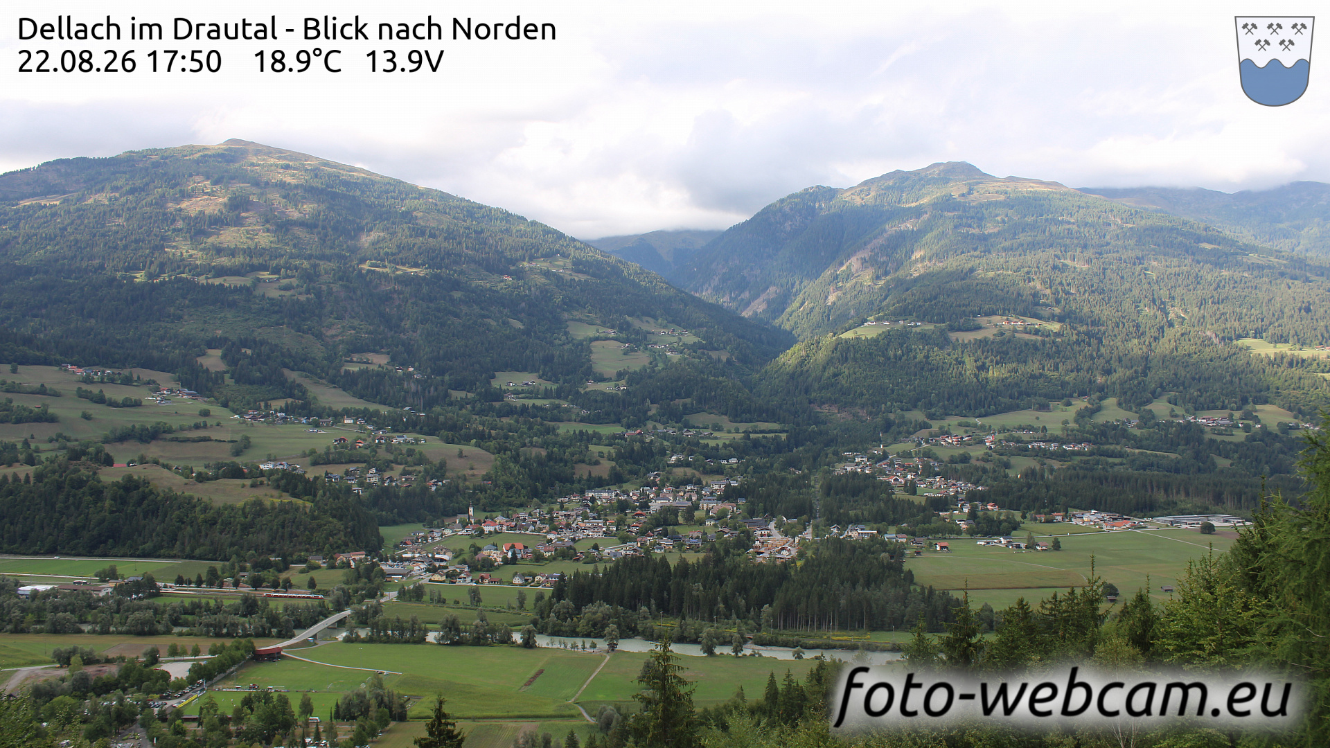 Webcam Dellach im Drautal: HD Panorama