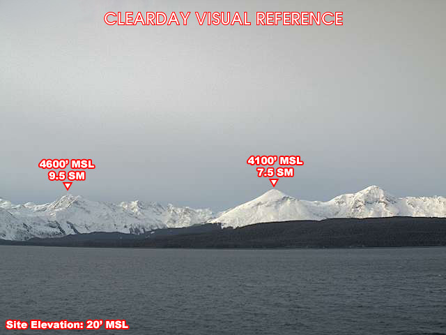 Webcam Eldred Rock, Alaska: Eldred Rock Airfield, View in Western Direction