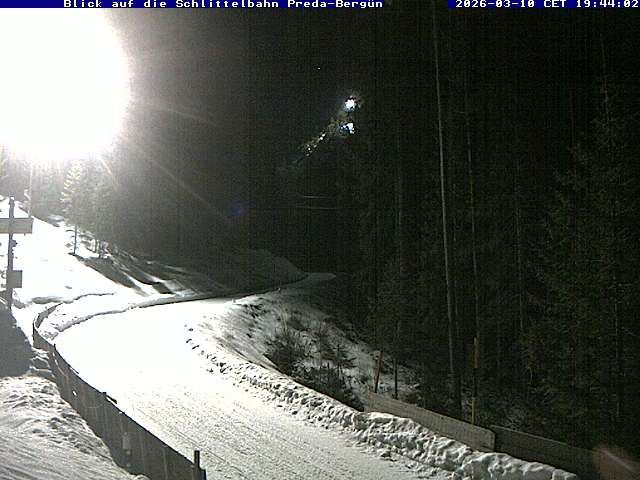 Bergun Filisur: Schlittelbahn Preda-Bergün