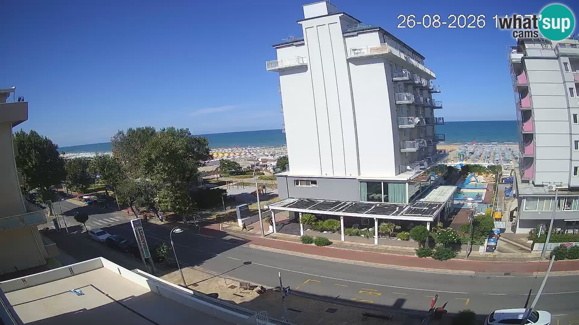 Webcam Riccione: Beach and La Malfa Gardens – Bagni Oreste Spiaggia 115