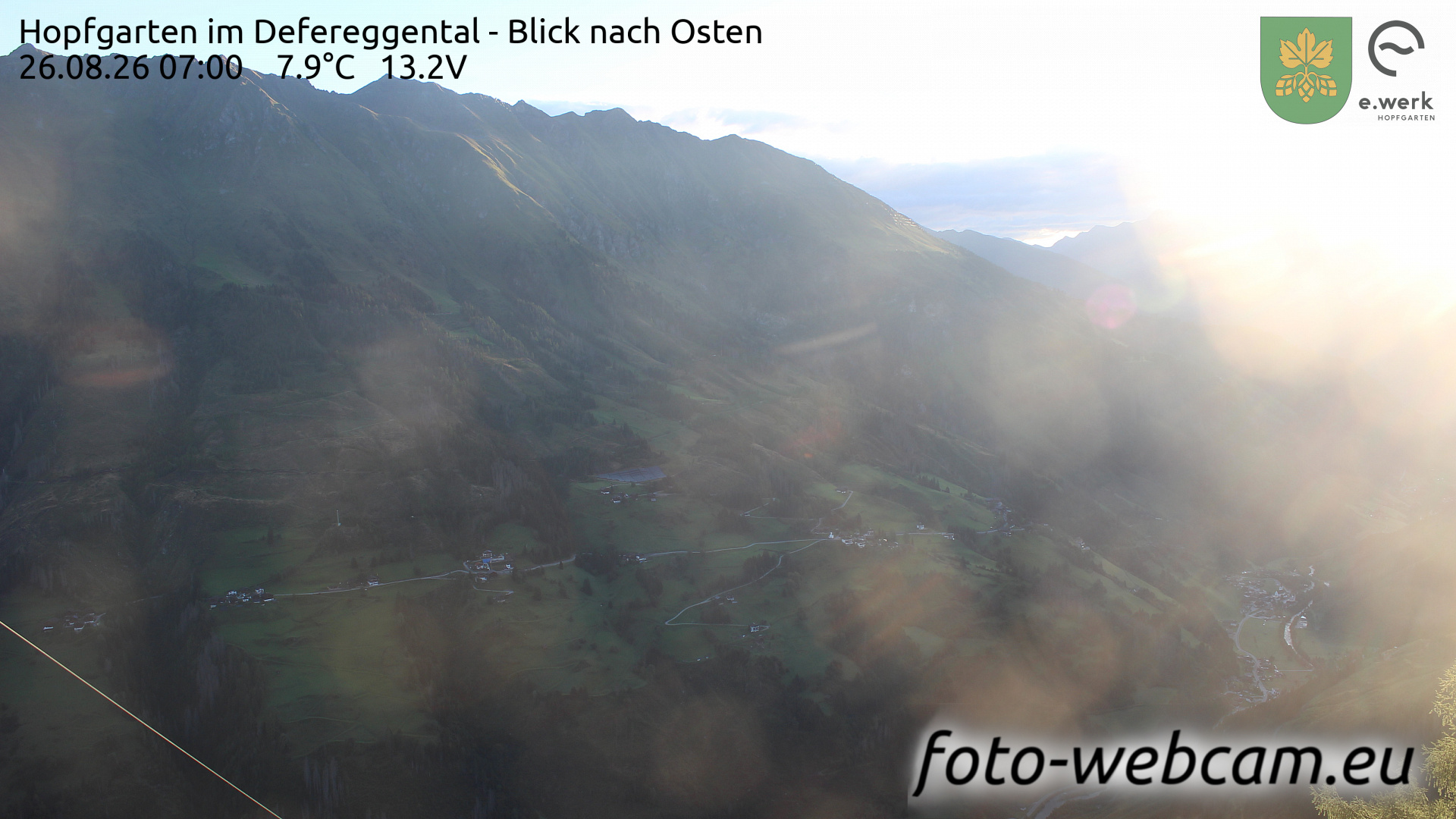 Webcam Hopfgarten im Defereggental: HD Panorama Hopfgarten