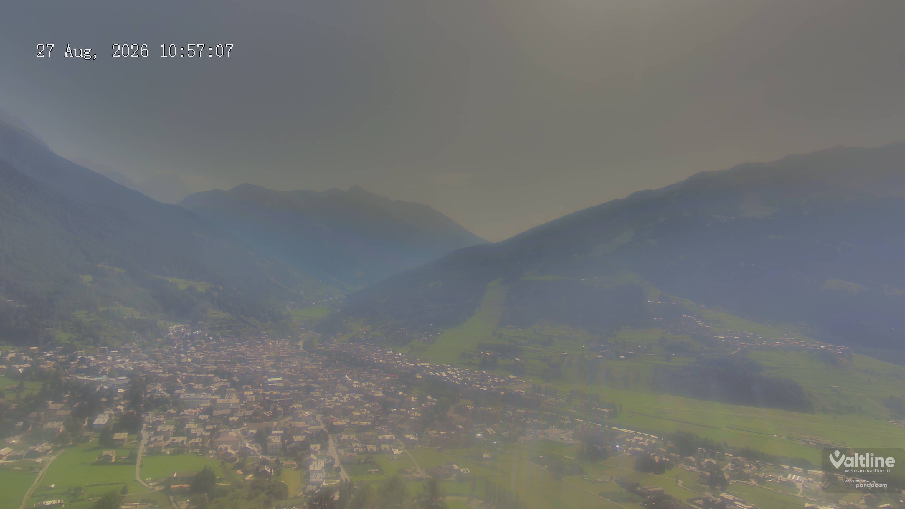 Webcam Bormio: Panorama view onto Bormio