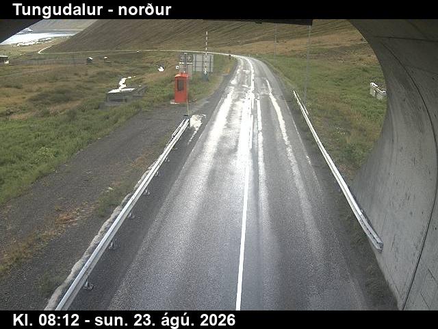 Webcam Tungudalur: Route 60 (Breiðadals- og Botnsheiðargöng) Northwards