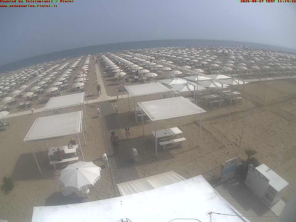 Webcam Bellariva di Rimini: Stabilimento Balneare Acquamarina