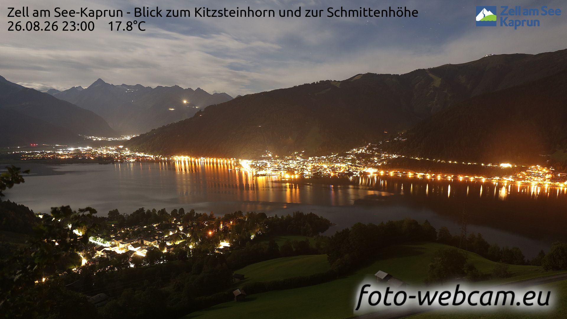 Zell am See: Kaprun - Blick zum Kitzsteinhorn und zur Schmittenhöhe