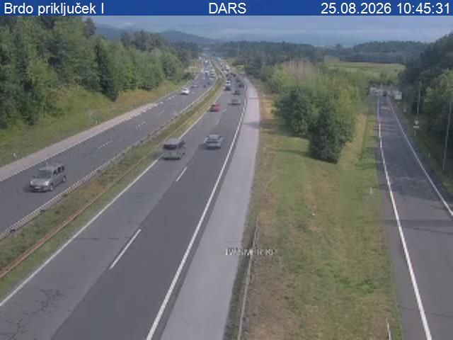 Koseze: A2/E61, Ljubljana - zahodna obvoznica, priključek Brdo