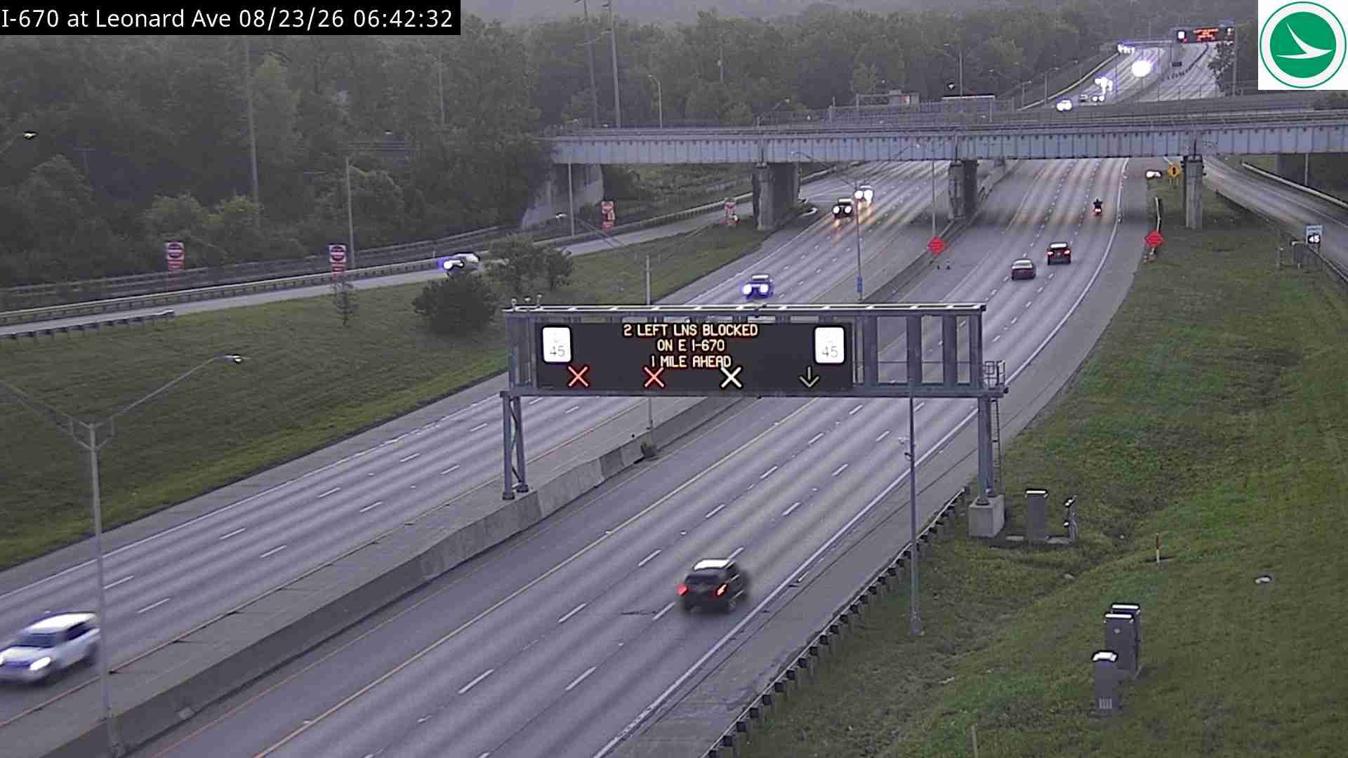 Columbus: I-670 at Leonard Ave
