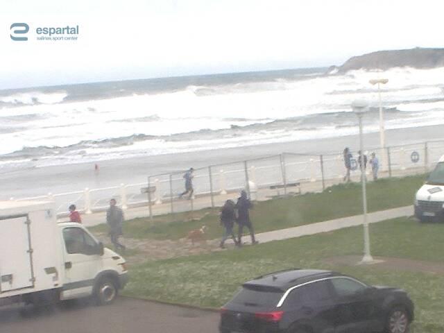 Webcam Playa de Salinas: El Espartal