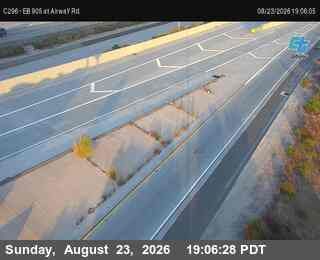 San Diego: C296) EB 905: at Airway Rd