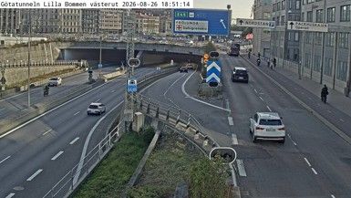 Gothenburg: Götatunneln Lilla bommen västerut