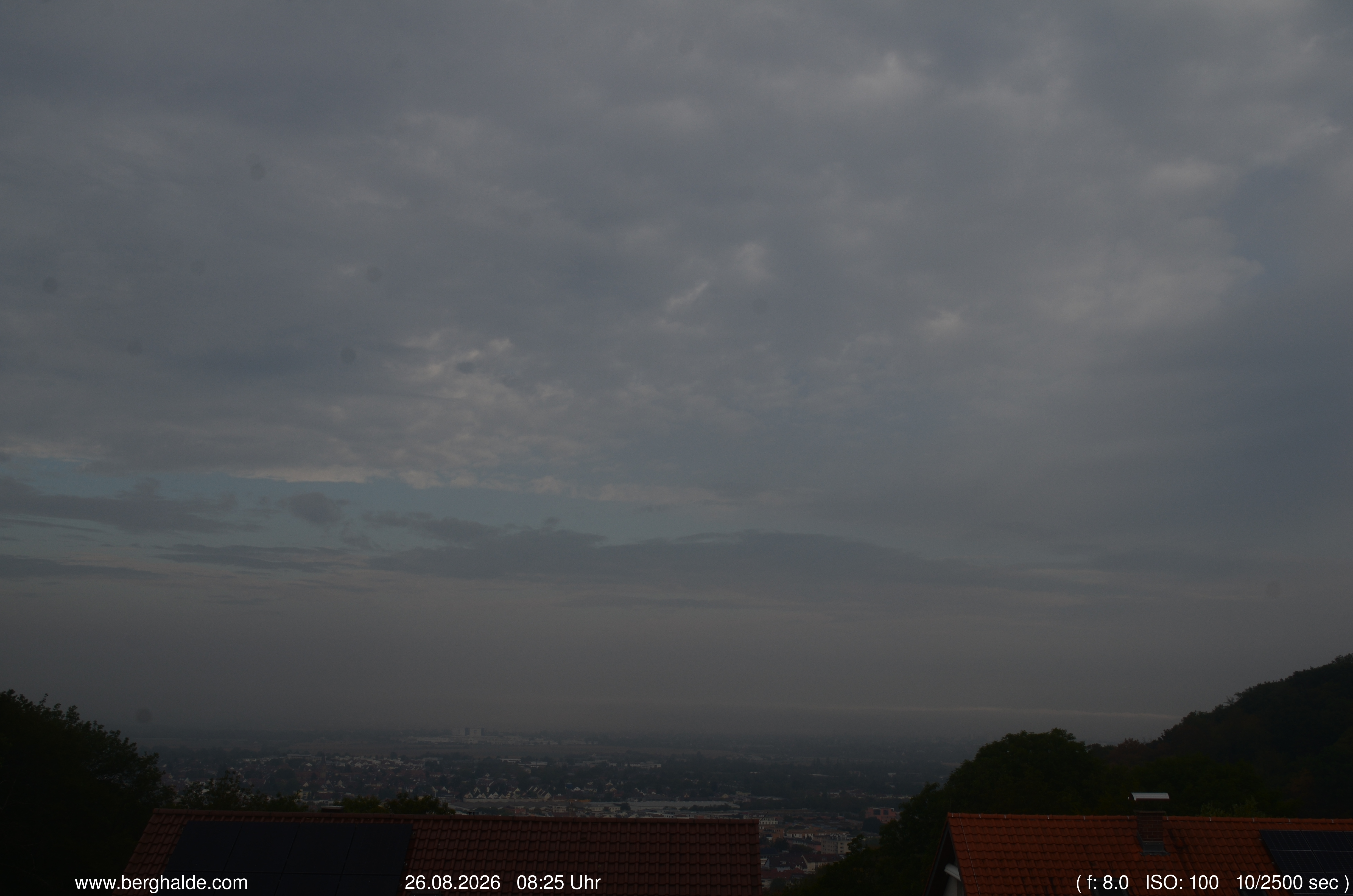 Webcam Heidelberg: View towards Mannheim