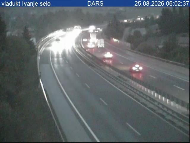 Cerknica: A1/E61/E70, Ljubljana - Koper, viadukt Ivanje selo