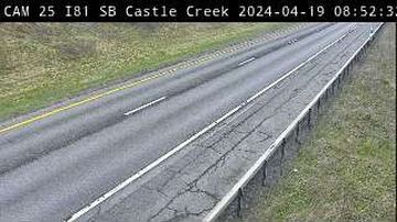 Hinmans Corners › South: I-81 at VMS 11 (Castle Creek)