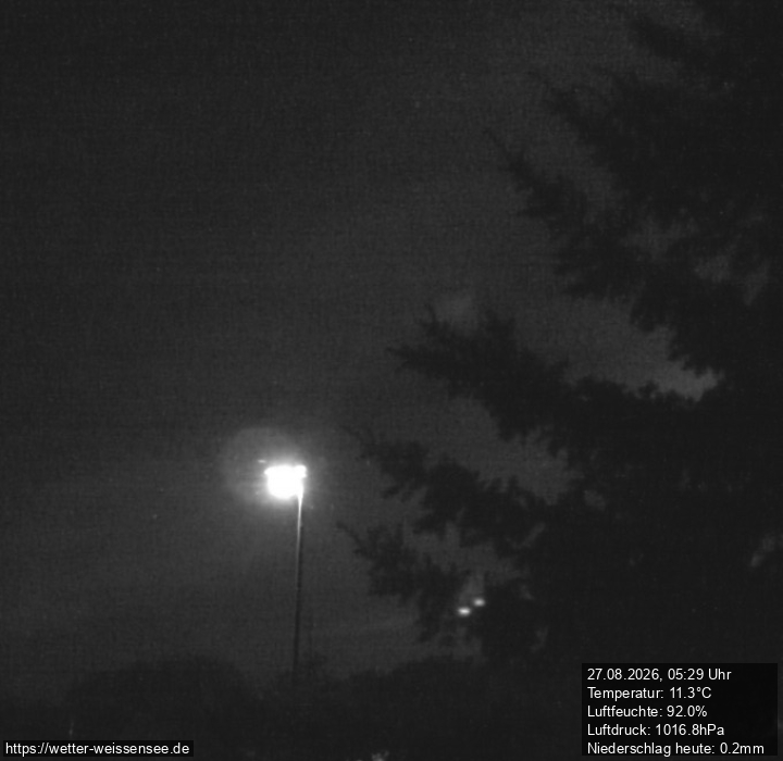 Webcam Weißensee: Sky above Weißensee (Thuringia)