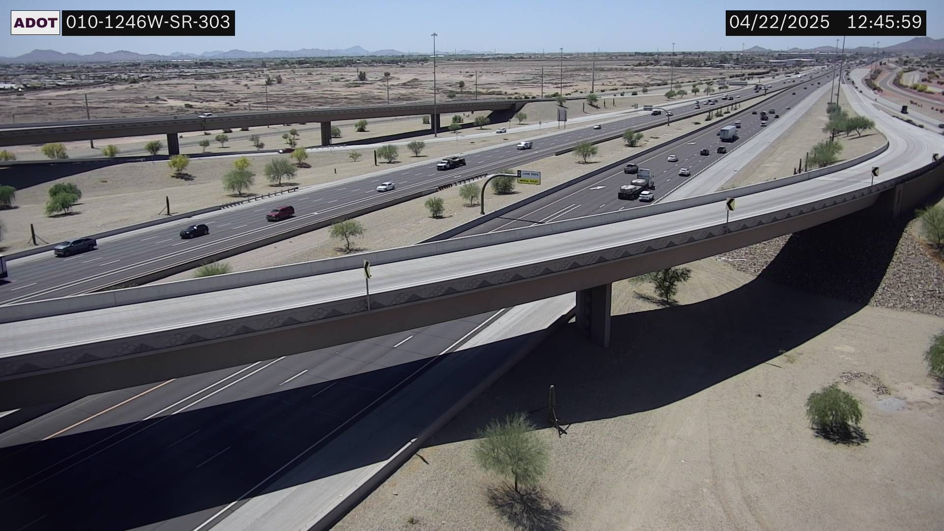 Goodyear › West: I-10 WB 124.60 @L-303/Cotton Lane