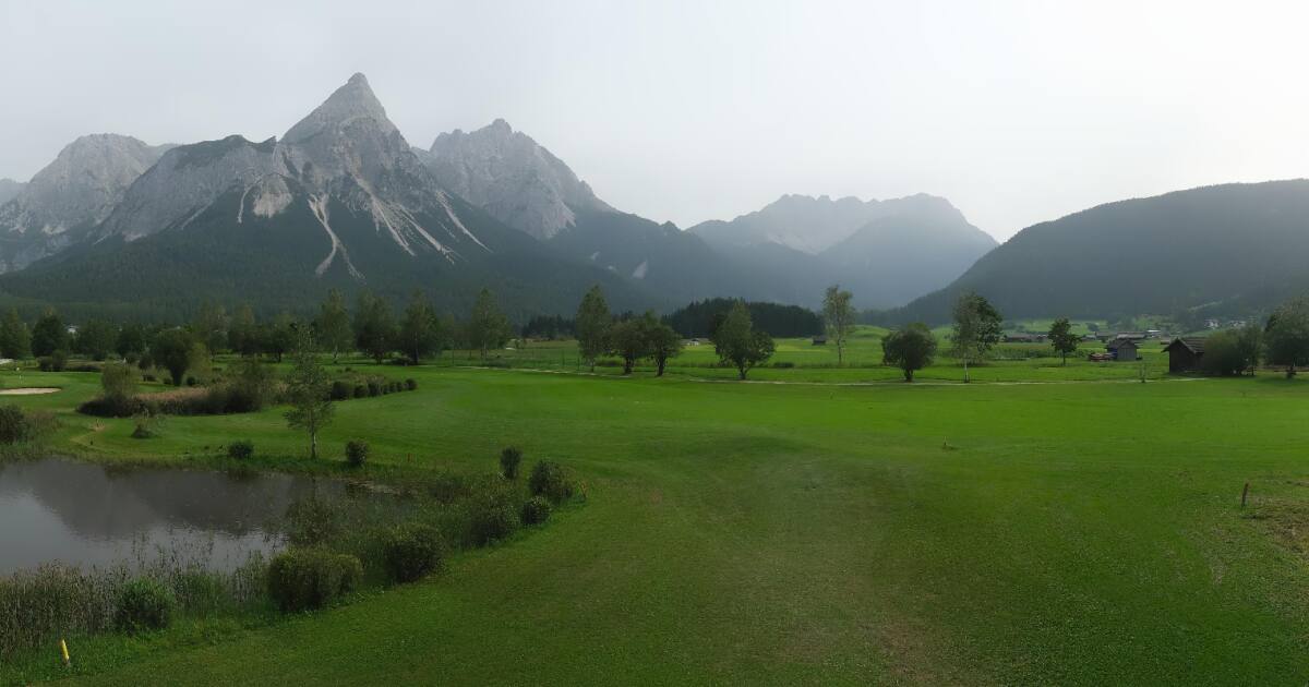 Webcam Ehrwald: PANOMAX GOLFCLUB ZUGSPITZE-TIROL Ehrwald-Lermoos