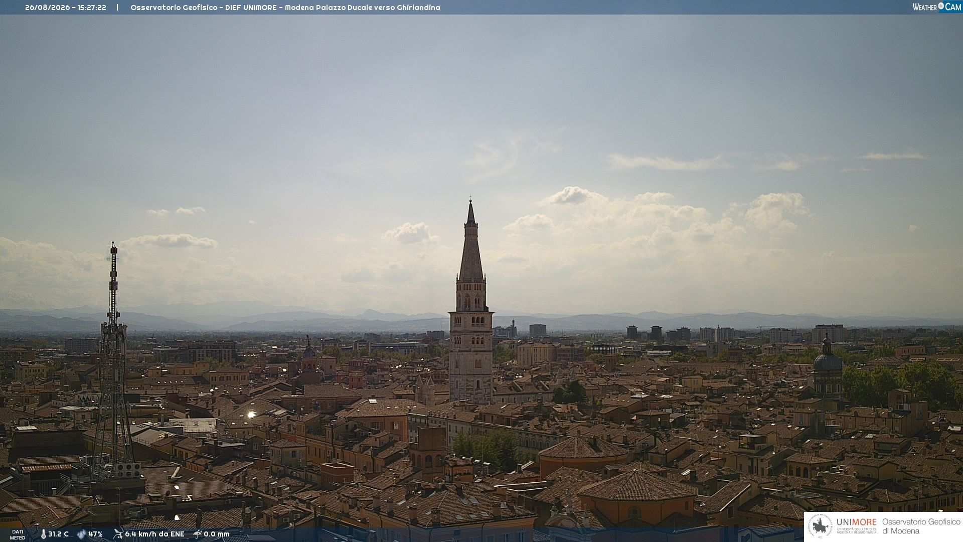 Modena › South-West: Piazza Roma - Torre Civica - Ghirlandina - Monte Cimone - Appennino Tosco-Emiliano National Park
