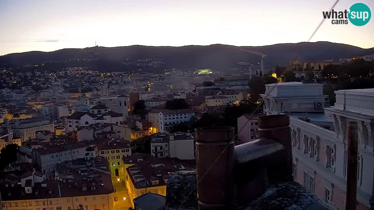 Webcam Trieste: View from the Sanctuary Monte Grisa