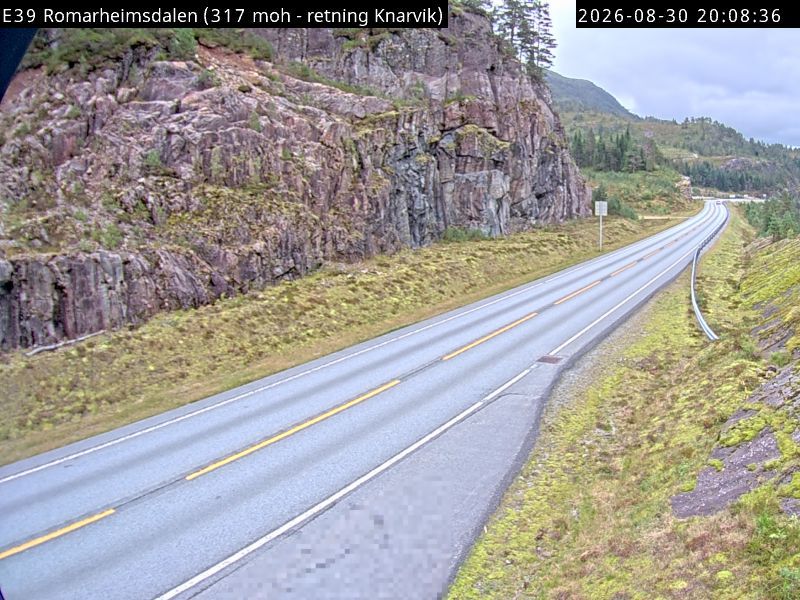 Romarheim: E39 Romarheimsdalen (Knarvik)