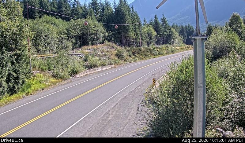 Woss › South-East: Hwy 19, Tsitika, 101 km north of Campbell River and about 27 km south of - looking south-east