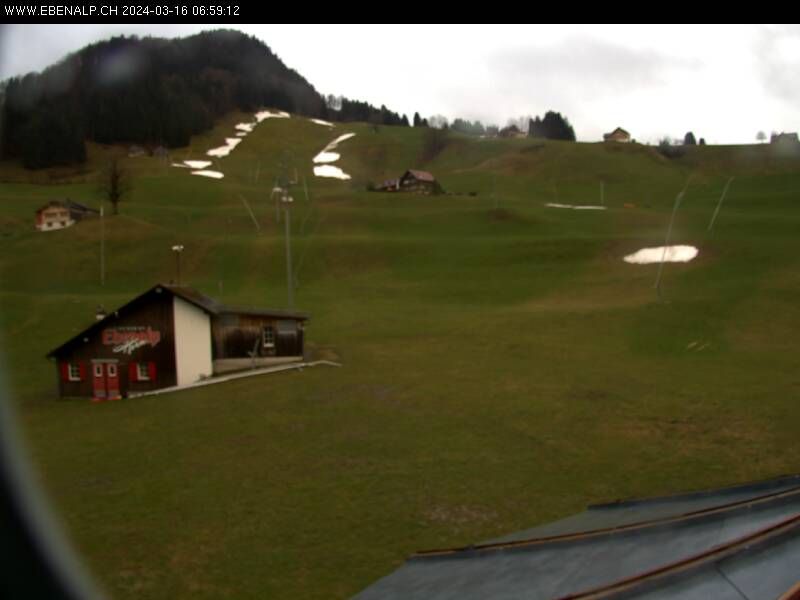 Schwende › South-West: Ebenalp Webcam Skilift Horn