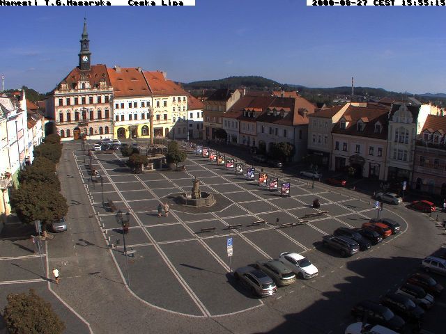 Ceska Lipa: Česká Lípa City Square webcam North-Bohemia Czech Republic