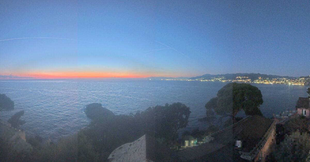 Webcam Camogli: PANOMAX Punta Chiappa