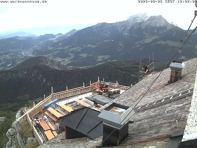 Berchtesgaden: Watzmannhaus - Blickrichtung Grünstein und